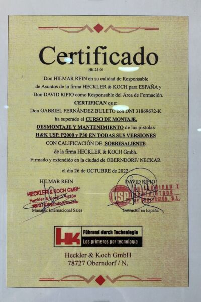 Certificado HK